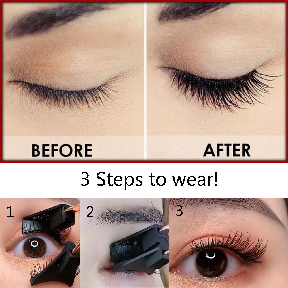 Easily Apply Natural Long Magnetic Eyelashes With Applicatore Five Magnets No Glue Needed Eyelashes
