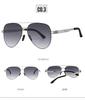 Classic Big Frame Pilot Sunglasses for Men UV400 Anti-reflective Gradient Lens Fashion Design