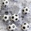 1-20 gab. Baltas futbola atslēgu piekariņi Mini futbola stresa bumbiņas atslēgu piekariņi Sporta bumbiņu atslēgu piekariņi Skolas karnevāla balva bērniem