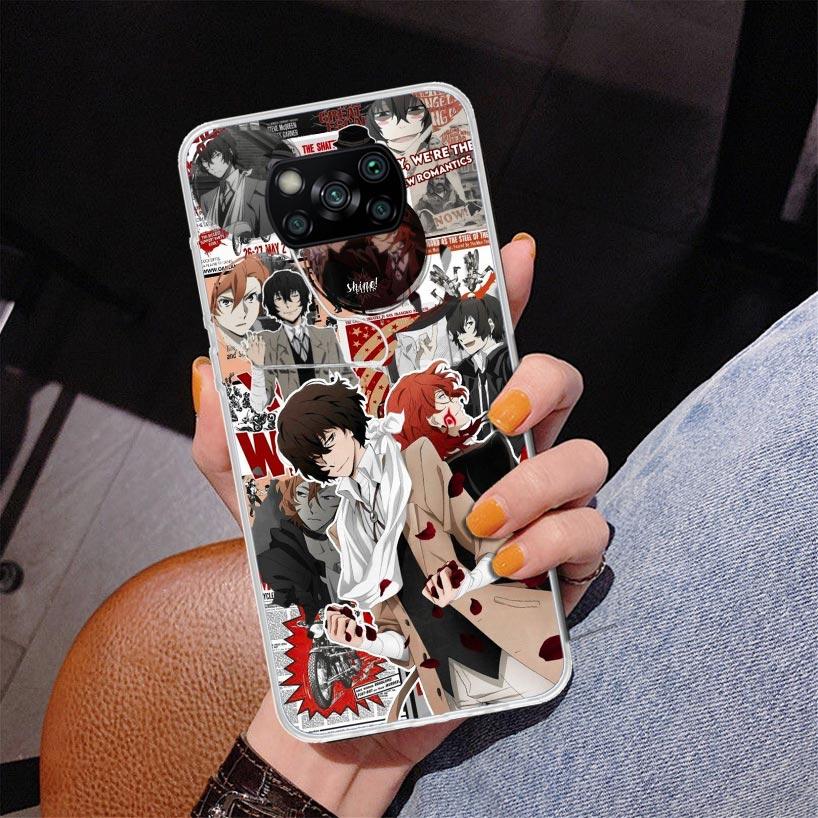 Bungo Stray Dogs Poster Anime Phone Case For Xiaomi Poco X7 X6 X5 Pro F7 Ultra Redmi 15C 15 13C 13 12C 12 10 10A 10C 9 9A 9C 9T