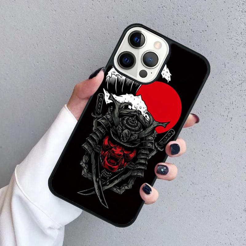 Samurai Japanischer Krieger Maske Helm Handyhülle Für iPhone 17 Air 16 pro max 15 14 plus 12 13 Hülle Cover coque