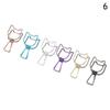 DIY Solid Color Paper Organizer Metal Binder Clip Hollowed Out Design Office Supply Fish Clip