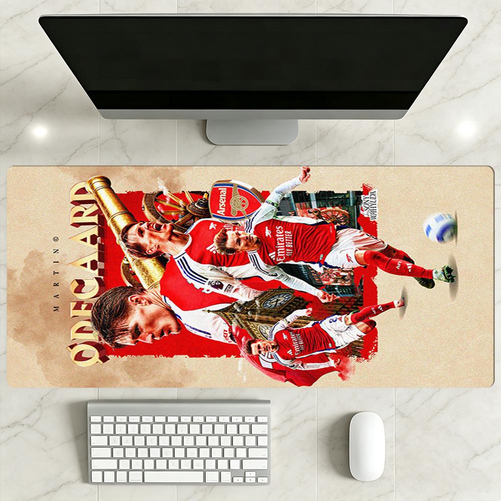 Arsenal Football Player Large Mouse Pad Office Mouse Mats Ultra-Long Desk Mat Non-Slip Rubber Bottom Gaming Accessories Ideal Gift for Gamers