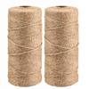 Corde de Jute Vintage naturelle 1MM 2MM, ficelle en toile de Jute, bricolage artisanat emballage cadeau, Jute chanvre jardinage, décoration de fête de mariage
