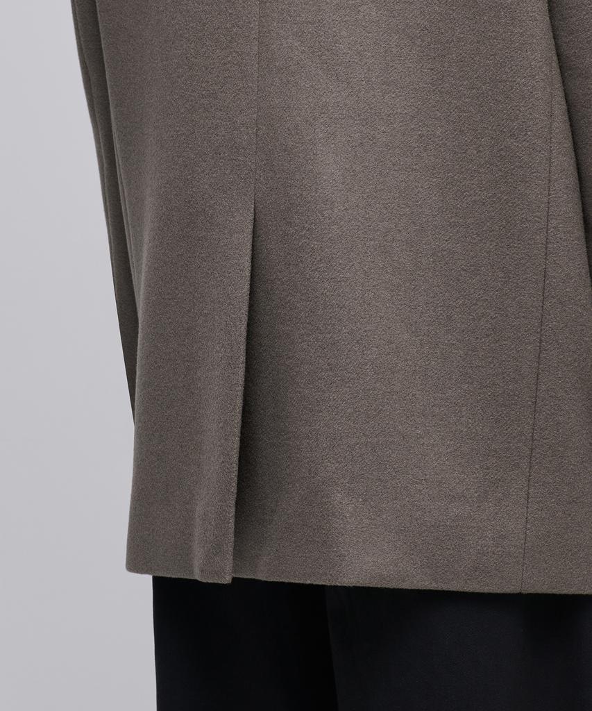 Musinsa Standard Wool Blend Melton Daddy Shoulder Oversized Blazer [Dusty Beige]