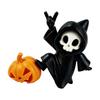 Halloween Ornament, Ghost Pumpkin Matte Texture Figure, 3D Printed Halloween Decoration for Desktop Bedroom Car Display