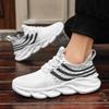 Men's Shock-absorption Light Running Jogging Shoes Black Casual Sneakers Men's Outdoor Breathable White Tennis Shoes Plus Size47