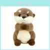 Realistic Otter Plush Doll Soft Rabbit Fur Stuffed Animal For Gift For Kids