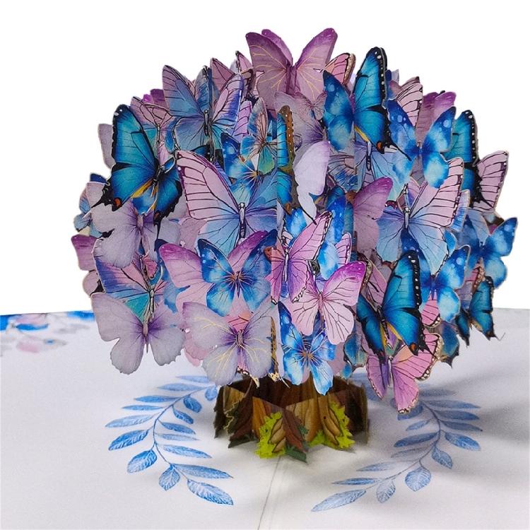 Beautiful Handcrafted 3D Popup Card Feature Elegant Butterfly Design On Premium Paper Birthday Greeting Card