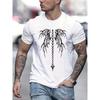 Ευρωπαϊκό Μέγεθος Ανδρικό T-Shirt Άνετο Στρογγυλή Λαιμόκοψη Casual Βαμβακερό Κοντομάνικο Μαλακό Διαπνέον Top Ανδρικά Ρούχα T-Shirt Καλοκαίρι Άνοιξη Streetwear Βαμβακερό Ύφασμα