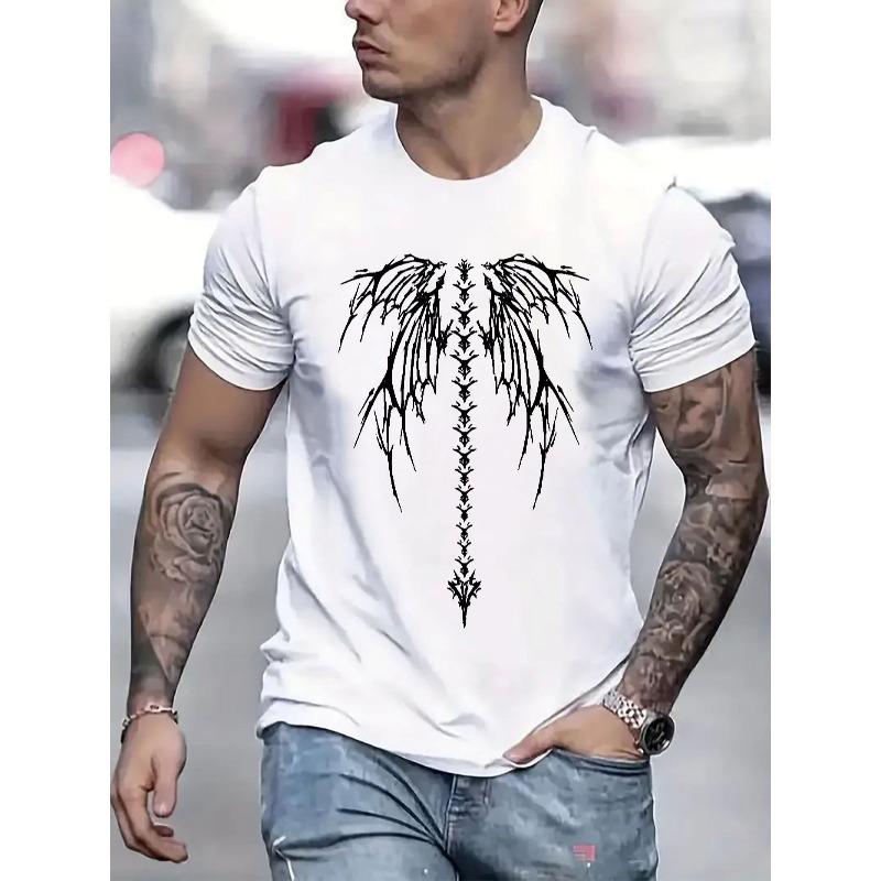 Ευρωπαϊκό Μέγεθος Ανδρικό T-Shirt Άνετο Στρογγυλή Λαιμόκοψη Casual Βαμβακερό Κοντομάνικο Μαλακό Διαπνέον Top Ανδρικά Ρούχα T-Shirt Καλοκαίρι Άνοιξη Streetwear Βαμβακερό Ύφασμα