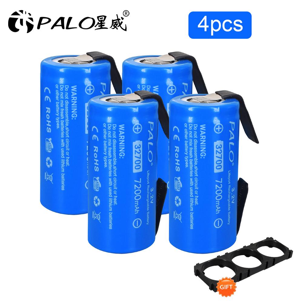 PALO 3.2V 32700 7200mAh LiFePO4 Battery 35A Continuous Discharge Maximum 55A High Power Battery 32700 Rechargeable Batteries