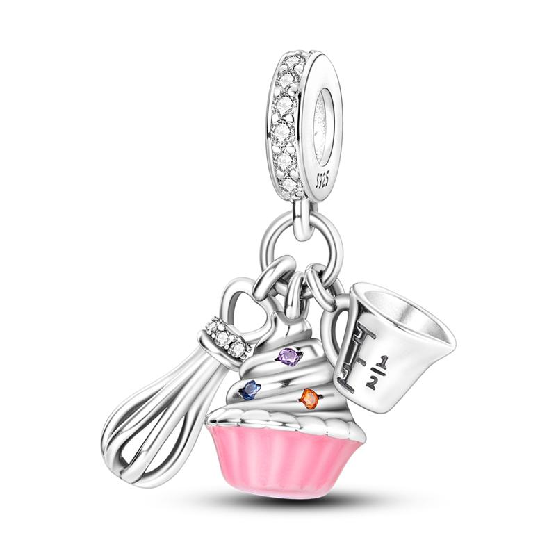 Delicious Food Collection copper Cherry Strawberry Avocado Sweet Charm Bead Charms Bead Charms Compatible With Authentic Bracelets Ideal For Woman Do