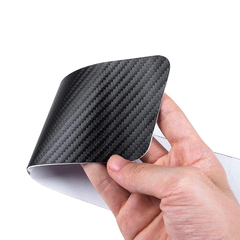 Car Sticker 4PCS Carbon Fiber Car Sticker Auto Door Threshold Waterproof Stickers For Skoda Octavia MK2 MK3 2 3 A7 Fabia Karoq K ulnm83