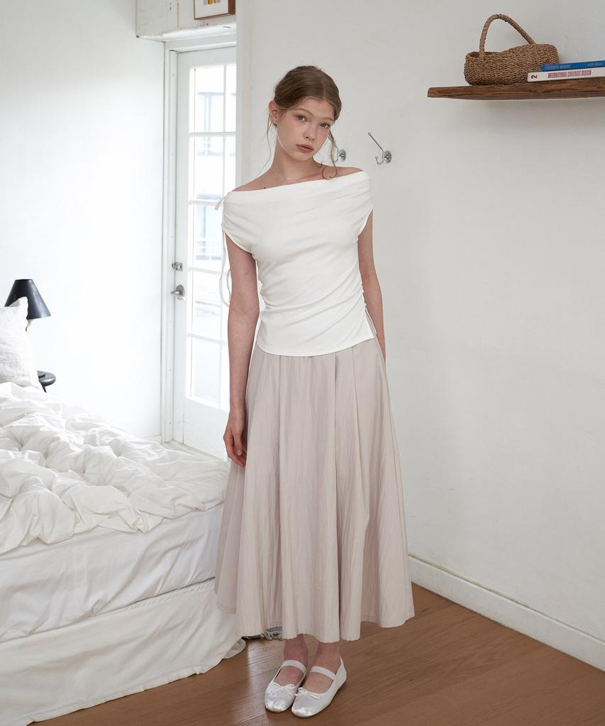 Peullobeu Half Flare Skirt_Be