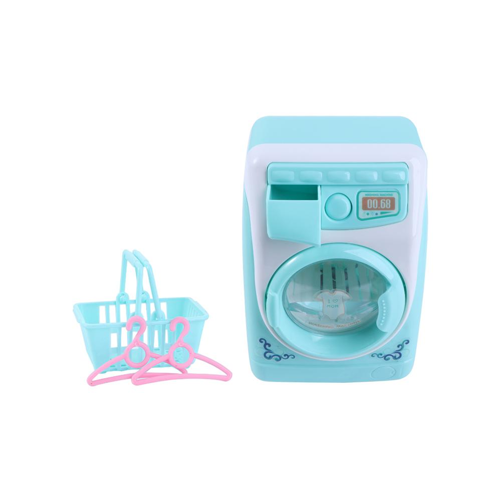 Mini Furniture Filling Water Toy Mini Electric Washing Machine Simulation Washing Machine Toys