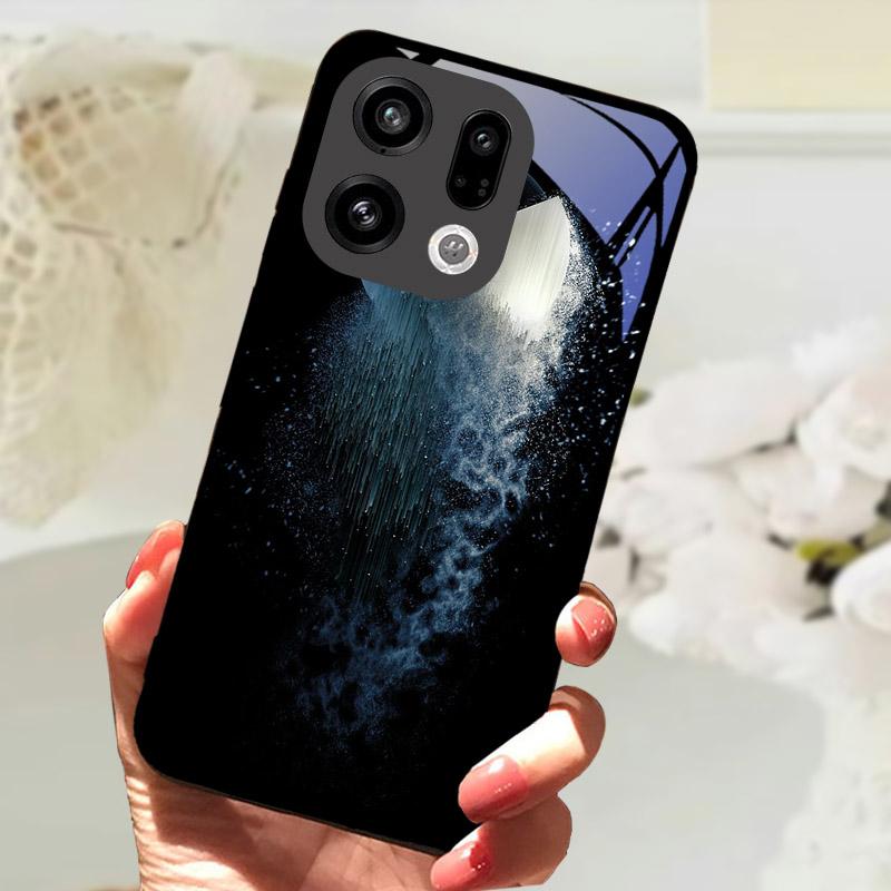 For OPPO Find X9 Pro Case FindX9 PLJ110 Tempered Glass Protective Back Cover For OPPO Find X 9 X9Pro Phone Shell Bumper Fundas