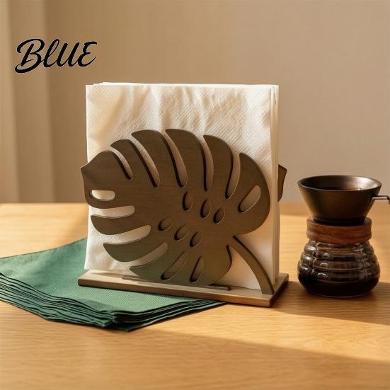 Stable Napkin Tray for Dining Room Wood Holder Leaf Shape Solid Dispenser Decorative Japanese Minimalist Desktop Storage Paper Towel Organizer