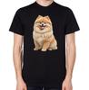 Zwergspitz Hund T-Shirt Herren Damen Unisex Top