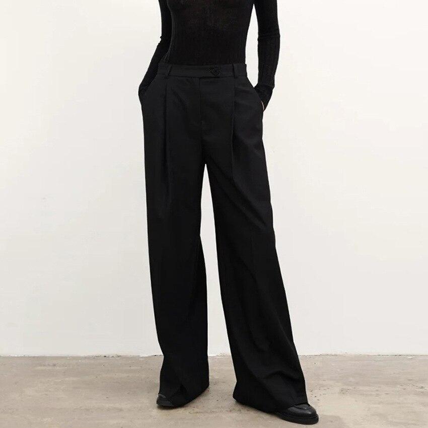 Sommer Hohe Taille Gerade Lose Beiläufige Hosen Mode Herbst Französisch Lose Hosen Anzug Hosen Für Frauen Jogger Pantalon 28678