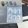 Flower Peacock 3D Silicone Nail Mold Chinese Style Relief Transparent Template Manicure Design Tools DIY Nail Art Decoration
