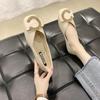Woman Flats Elegant Party Square Toe with Crystals Diamond Rhinestone Slip-on Shoes for Women 2025 Summer Comfortable Chic Point