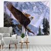 Eagle Flying Tapestry Wall Hanging Blue Sky White Clouds Beach Mat Travel Mattress Small Fresh Bohemian Home Decor