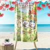 Anime Chiikawa Print Beach Towel, Large Soft Quick Dry Towel for Beach Camping Swimming