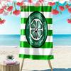 Plážová osuška s potiskem Celtic F.C., Velká měkká rychleschnoucí osuška na pláž, kempování, plavání