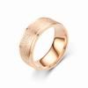 Europe and the United States popular fashion titanium steel matte ring women's popular simple plain ring couple ring cross-border