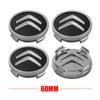 4Pcs 60mm Car Wheel Center Hub Caps Original Citroen Hub Cap Accessories For Citroen C1 C3 C4L VTS C-ELYSEE C5 C6 C2 C4 Picasso