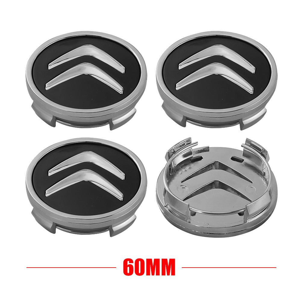 4Pcs 60mm Car Wheel Center Hub Caps Original Citroen Hub Cap Accessories For Citroen C1 C3 C4L VTS C-ELYSEE C5 C6 C2 C4 Picasso
