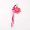 Yogodlns Creative Vintage Flower Heart Keychain Sunflower Decoration PU Pendant Woven Lanyards Bag Ornament Bags