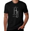 1902 Slide Trombone Patent Drawing Tshirt All Weather Casual Short Sleeve