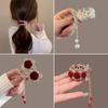 Mode Strass Quaste Perle Haar Krallen Blumen Haar Clip Frauen Barrettes Pferdeschwanz Halter Haarnadeln Haar Zubehör Geschenke