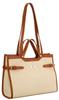 Torba damska PTN Lilia-1276 Ecru-Brown