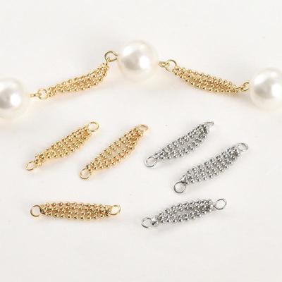 Kopparpläterad 18k Guld Färgbevarande Kedjelänk för DIY-Armband, Halsband & Örhängen