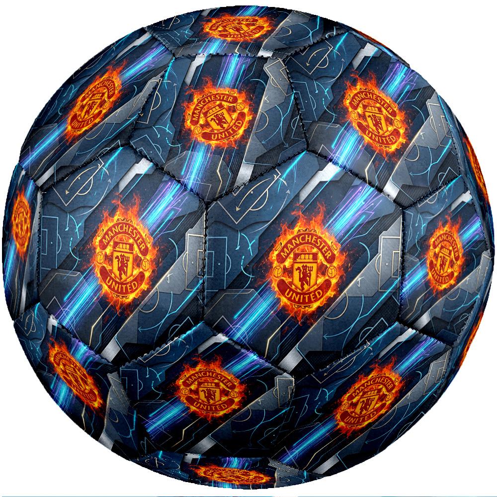 Manchester United Theme Soccer Ball Size 5 Soccer Ball Soft Touch Professional Training Football for Outdoor Sports