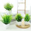 4 Pcs Mini Artificial Greenery Potted Plants Small Fake Plants with Pot for Home Office Indoor Table Shelf Farmhouse Bathroom Decor
