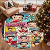 Betty Boop Pattern Round Rug, Indoor/Outdoor Mat, for Picnic, Gameroom, Bedroom, Office, Living Room, Home Decor Carpet, Birthday Gift