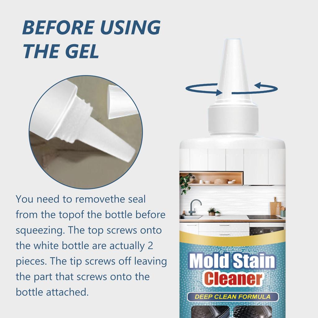 Household Mold Remover Gel Ceramic Tile Pool Bathroom Kitchen Wall - Gel Detergent Mold Stain Cleaner 120ml