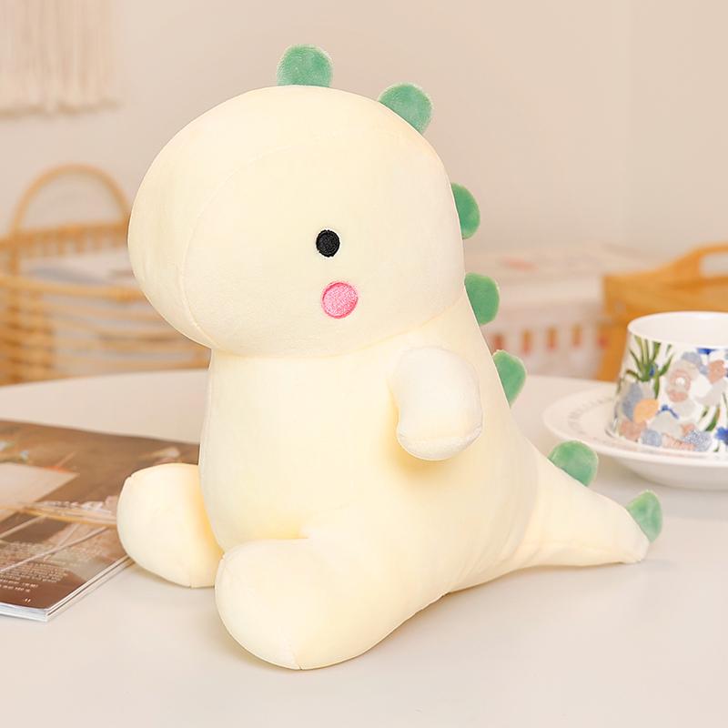 Dinosaur Theme Soft Plush Toy Cute Dinosaur White Pink Green Dino Stuffed Plushies Dolls Happy Roar Birthday For Kids Boy Gifts