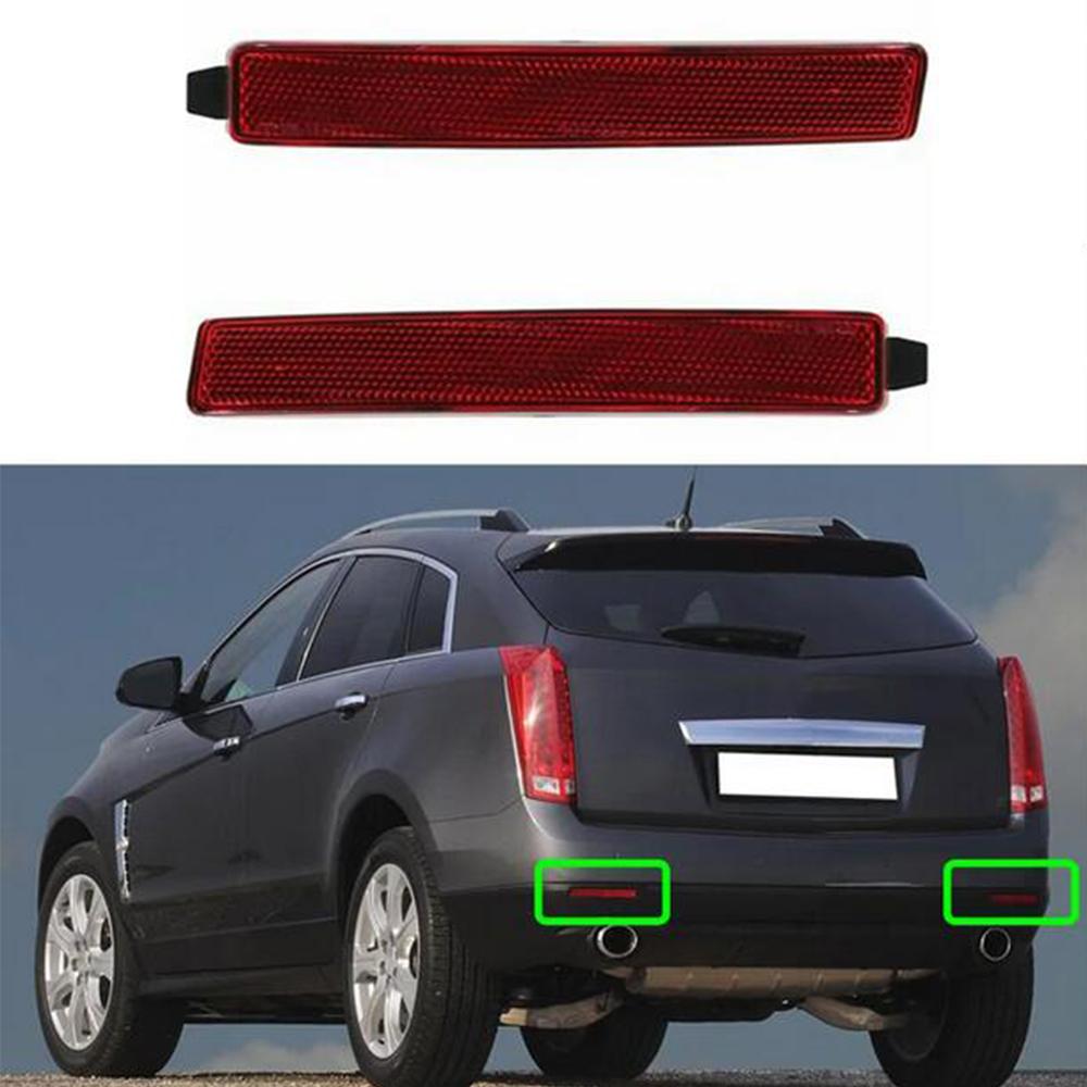 1Pair Rear Bumper Reflector Bar Lights For Traverse Acadia SRX 25881881 25881882
