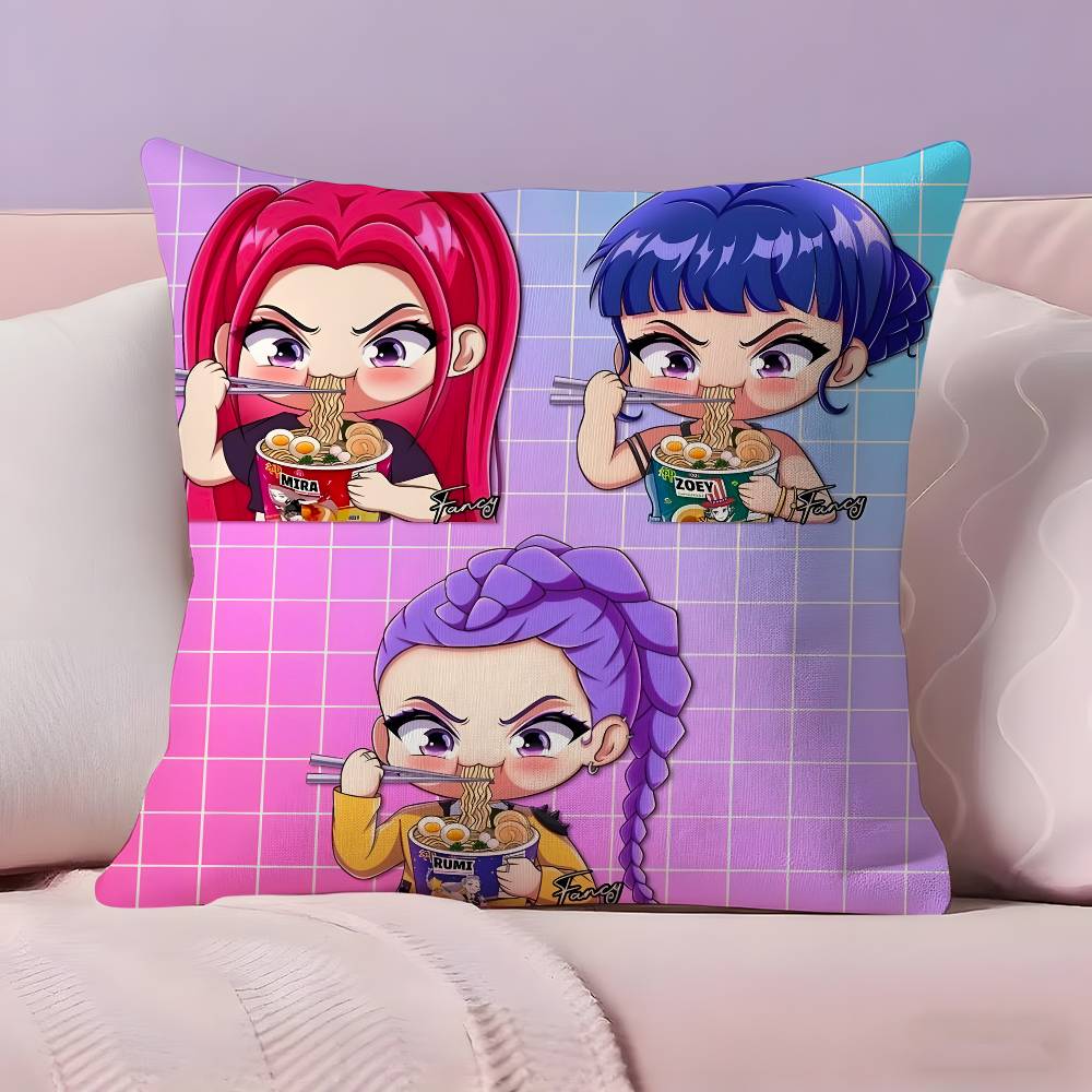 Hot Movie KPopS D-Demon H-Hunters Pillow Case Pillowcase Ultra Soft Skin Friendly Fabric Cloud Like Comfort & Concealed Zipper