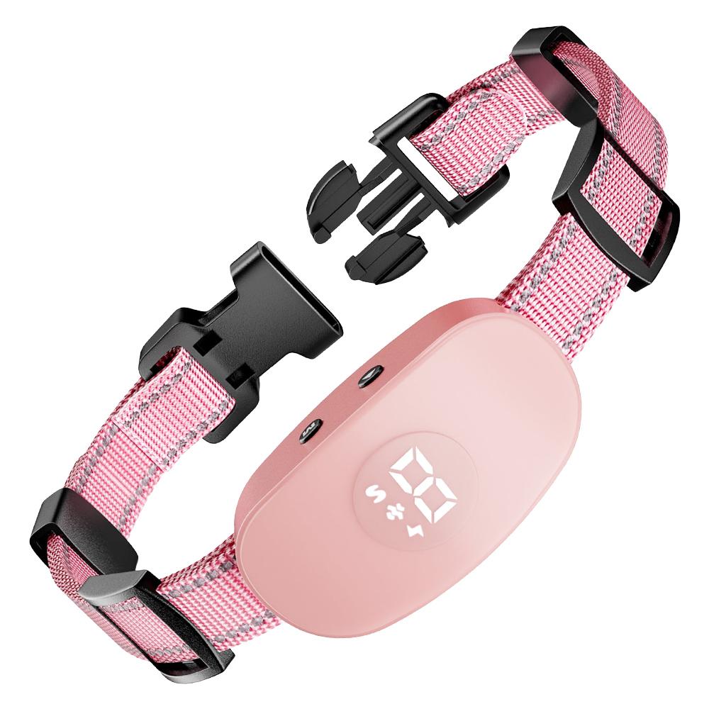 2025 New Smart Dog Bark Collar Rechargeable Vibration Anti Barking Collar Bark Stop Smart Training Collar Adjustable Sensitivity