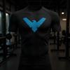 Heren Sneldrogend Zomer Compressie Kortmouwig Hardloopshirt