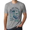 Men’s Vintage Tee Shirt Graphic T Shirt Tacos, Tequila and Style Grey Marl
