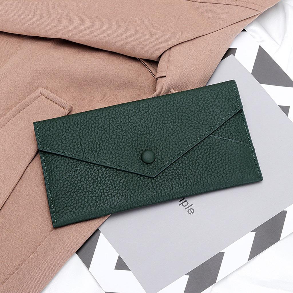Women'S Leather Wallet Delicate 2-In-1 Purse Long Bifold Wallet Multi-Purpose Smartphone Wallet For Shopping Casual Outfits