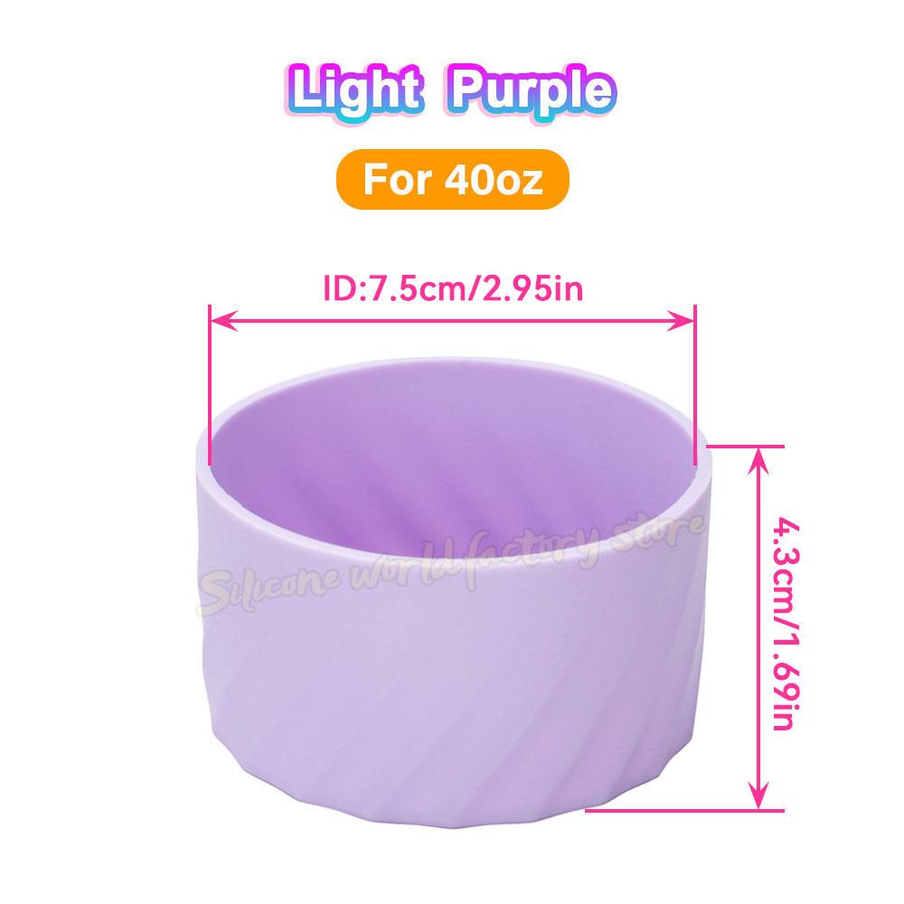 SW 40oz/30oz Silikon-Becherbodenabdeckung für Stanley Adventure Quencher Tumbler für IceFlow Flip Straw Wasserflasche Hülle 7.5/7CM
