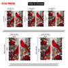 2pcs, plane printing Curtains Digital Printed cardinal Versatile 100% Polyester (without rod) Gifts Use for Bedroom,